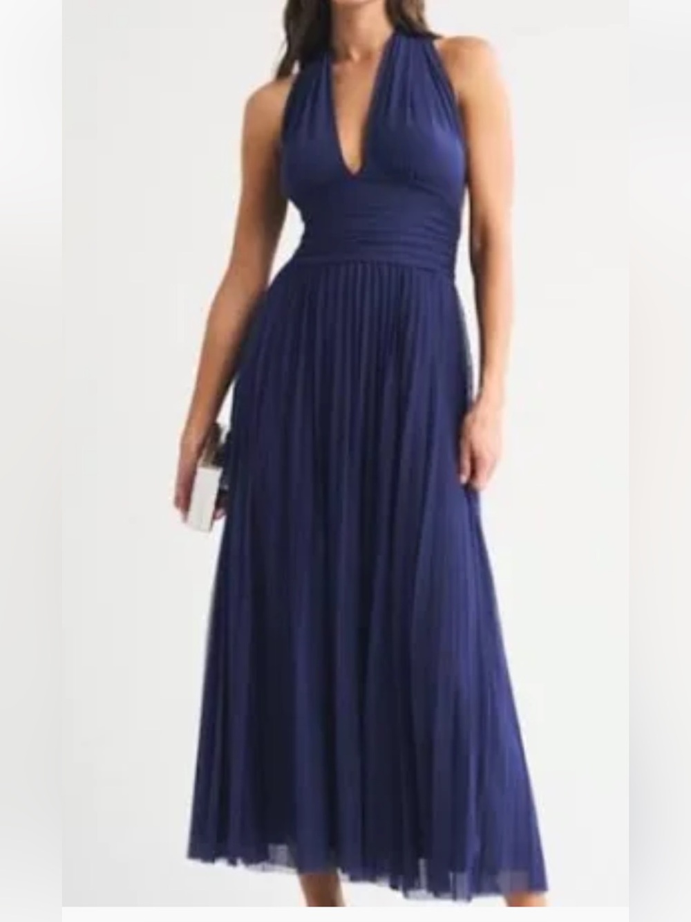 Abercrombie & Fitch 5in 1 Giselle Deep Navy V-Neck Maxi Dress